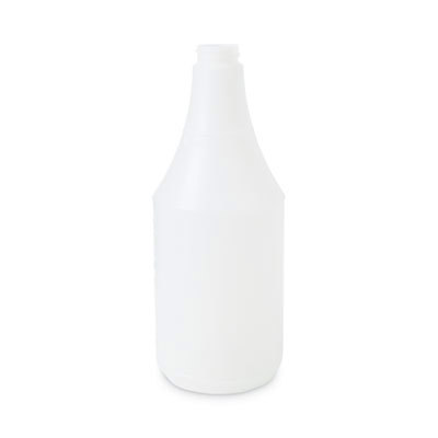 Embossed Plastic Spray Bottle, 24 oz, Clear, 24/Carton
