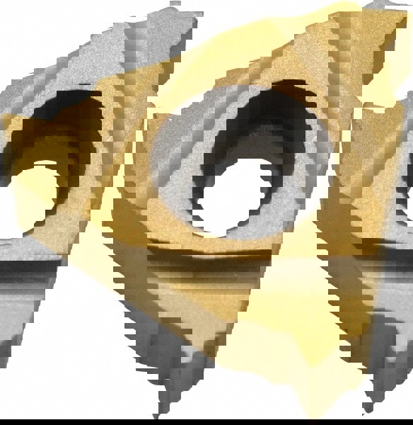 Laydown Threading Insert: 16ER14NPTF CP500, Solid Carbide