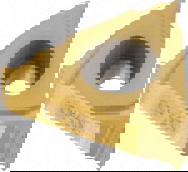 Laydown Threading Insert: 16ER18NPT CP500, Solid Carbide