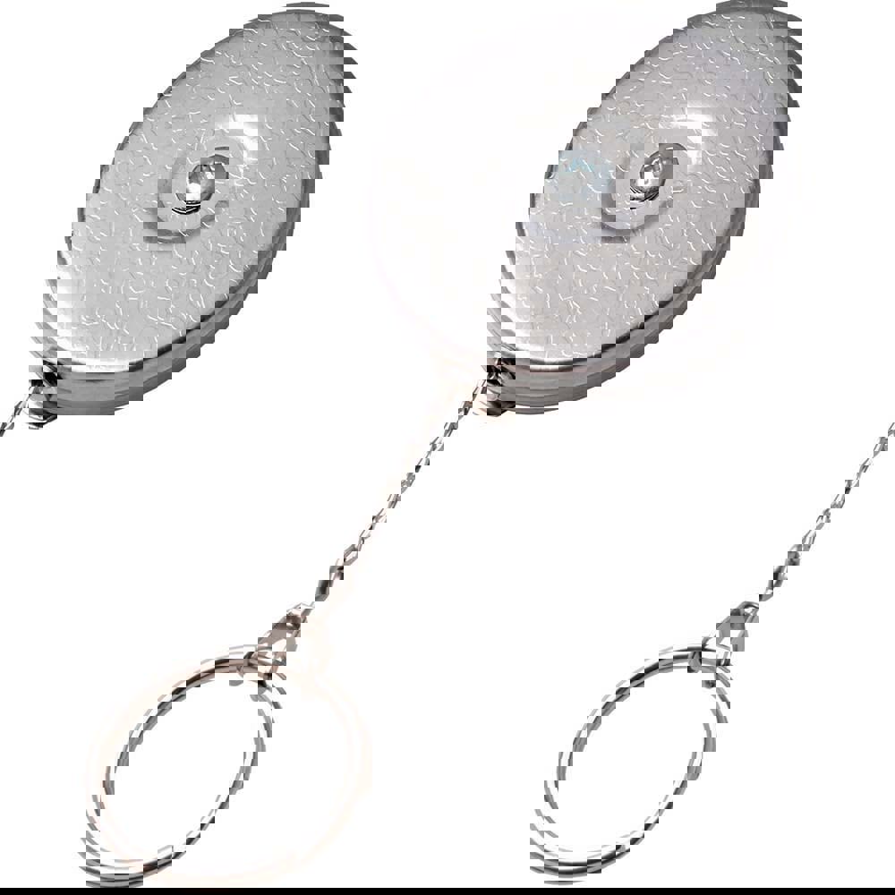 Key Control; Type: Retractable Key Chain ; Number of Keys: 10 ; Color: Chrome ; Width (Inch): 1 ; UNSPSC Code: 46171500