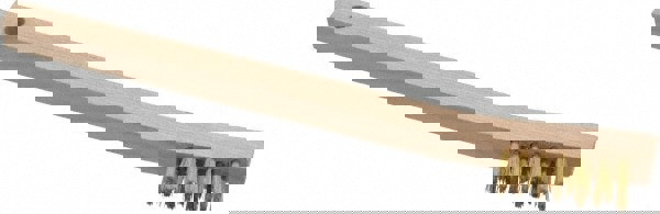 Scratch Brush, 3 Rows, 7 Columns, Brass