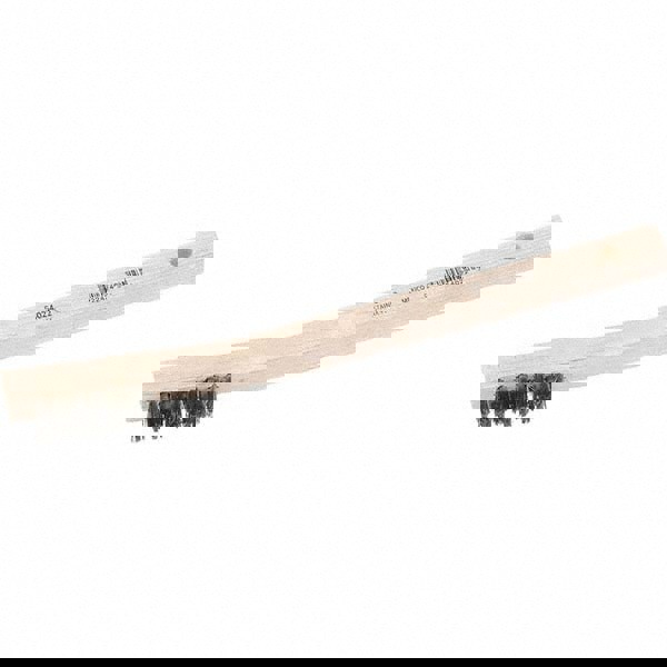 Scratch Brush: 2 Row, 9 Column, Stainless Steel