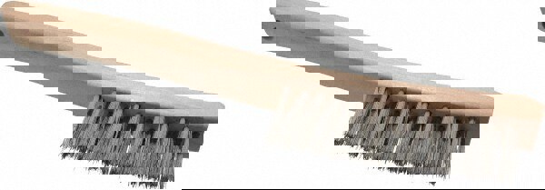 V-Groove Brush, 3 Rows, 14 Columns, Stainless Steel