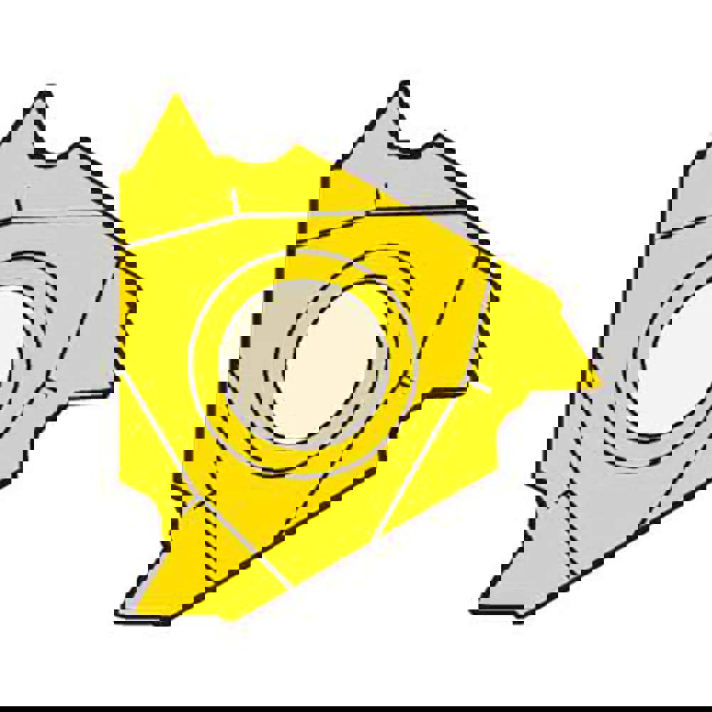 Laydown Threading Insert: 16ER18NPTF CP500, Solid Carbide