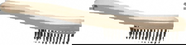 Scratch Brush, 3 Rows, 19 Columns, Stainless Steel