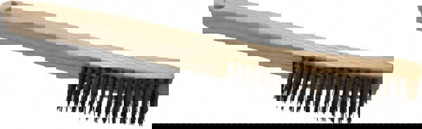 Scratch Brush, 4 Rows, 19 Columns, Steel