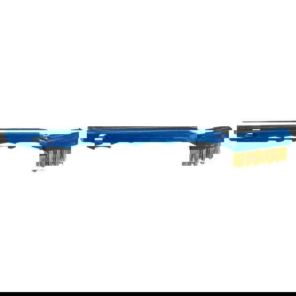 Scratch Brush: 3 Row, 7 Column, Stainless Steel