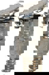 1/4-32 Thread, Steel, Zinc Plated, Threaded One Piece, Straight Oil Hole Cover