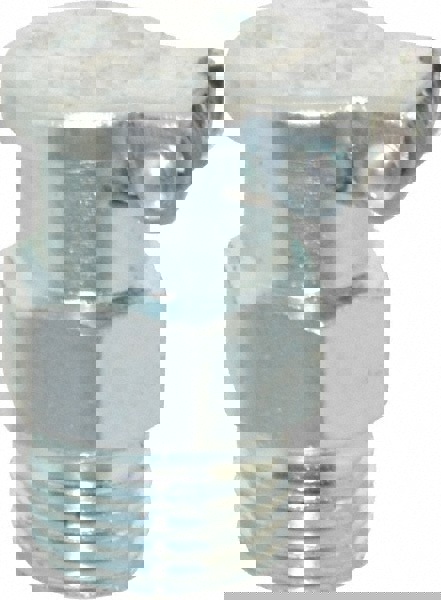 1/8-27 Thread, Steel, Zinc Plated, Threaded One Piece, Straight Oil Hole Cover