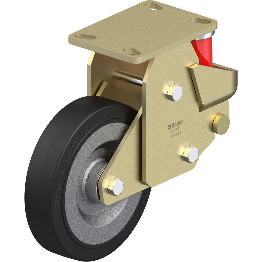 Top Plate Casters; Mount Type: Plate ; Number of Wheels: 1.000 ; Wheel Diameter (Inch): 10 ; Wheel Material: Rubber ; Wheel Width (Inch): 3-3/8 ; Wheel Color: Black