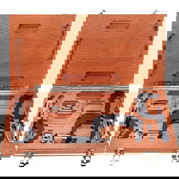 Mechanical Outside Micrometer Set: 3 Pc, 0 to 3