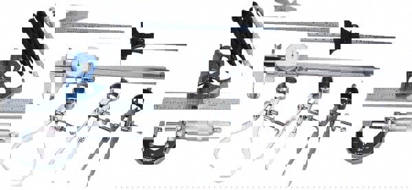 Machinist Caliper & Micrometer Kit: 12 pc