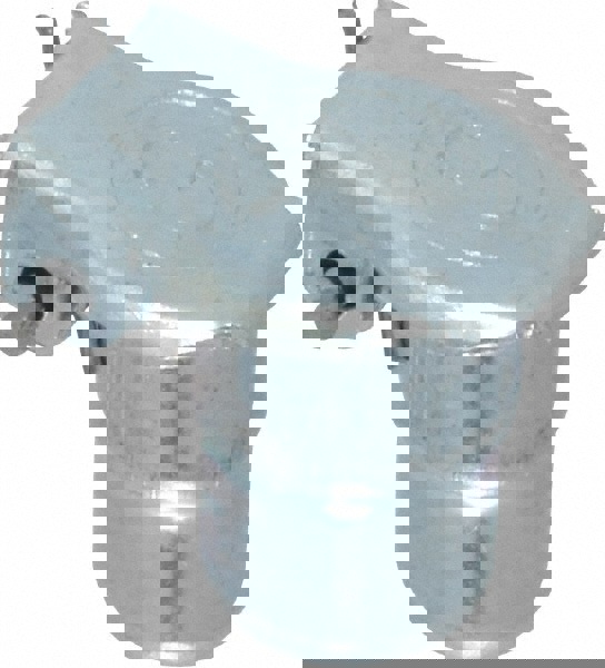 Steel, Zinc Plated, Shoulder Drive One Piece, Straight Oil Hole Cover