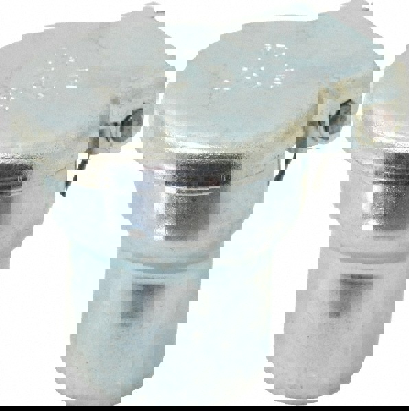 Steel, Zinc Plated, Shoulder Drive One Piece, Straight Oil Hole Cover