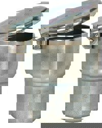 Steel, Zinc Plated, Shoulder Drive One Piece, Straight Oil Hole Cover