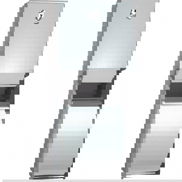 Standard Double Roll Stainless Steel Toilet Tissue Dispenser