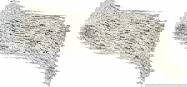 Wet Mop Cut: Clamp Jaw, X-Large, White Mop, Cotton