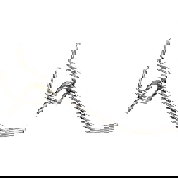 Pegboard Hooks; Hook Type: Single Vertical End Hook ; Material: 304 Stainless Steel ; Finish: Natural ; Overall Height: 1.225in; 31.115mm