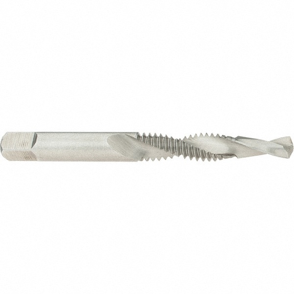 Combination Drill Tap: 1/4-20, H3, 2 Flutes, High Speed Steel
