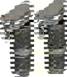 Steel, Zinc Plated, Beaded Drive One Piece, Straight Oil Hole Cover