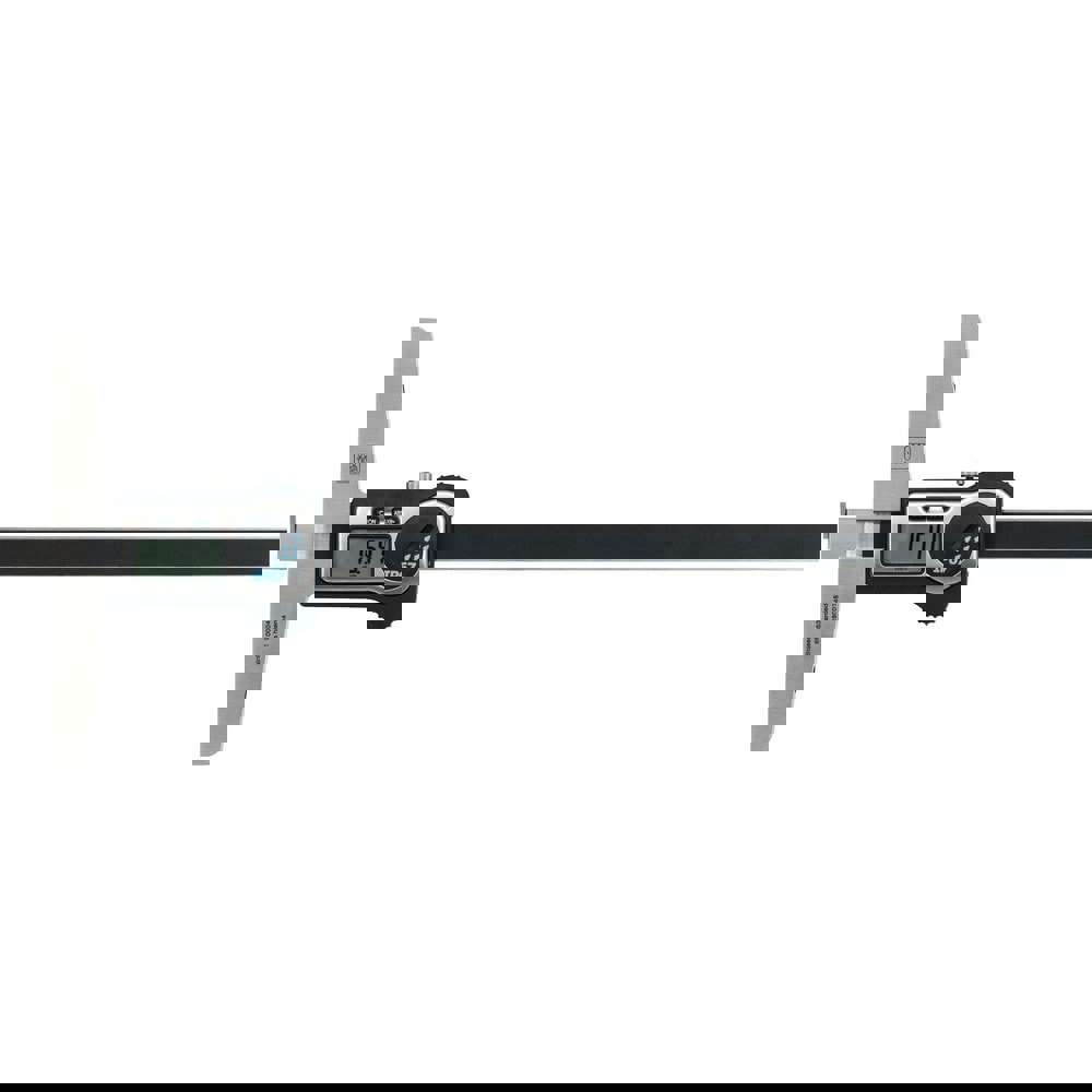 Electronic Calipers; Maximum Measurement (Decimal Inch): 14 ; Maximum Measurement (mm): 350 ; Measurement Range: 0in to 14in, 0mm to 350mm ; Resolution: 10.0005in, 10.0100mm ; Accuracy: 1in, 10.03mm ; Data Output: Yes