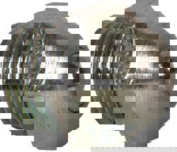 5/16-32 Thread, Brass, Zinc Plated, Threaded One Piece, Ball Valve Oil Hole Cover