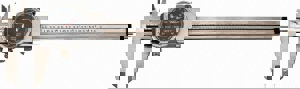Dial Caliper: 6'' Range, 0.001'' Graduation, 0.1'' per Revolution