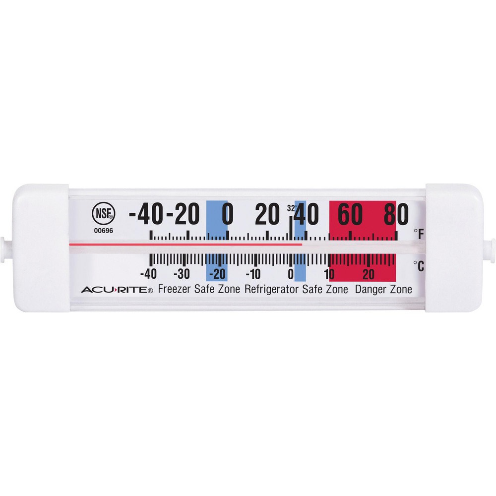 Cooking & Refrigeration Thermometers; Type: Refrigeration Thermometer ; Minimum Temperature: -40 ; Maximum Temperature (F): 800F ; Accuracy: +/- 2 :F
