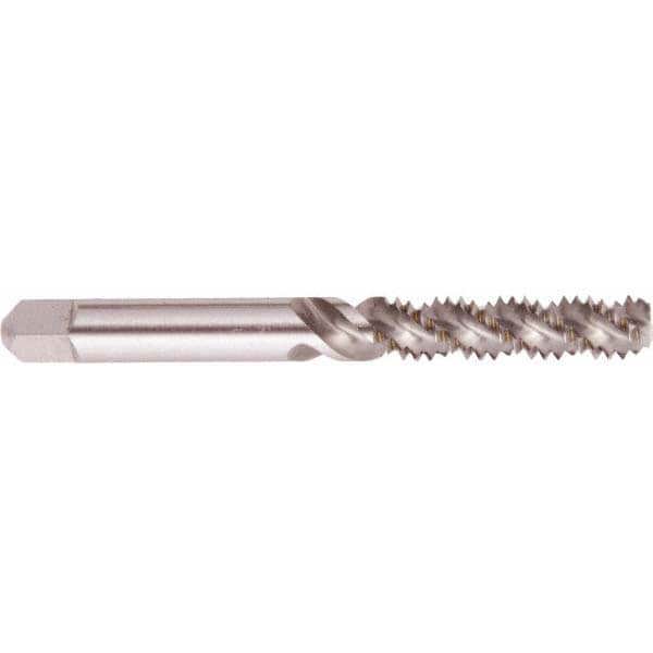 5/16-24 UNF, 3 Flute, 50&deg; Helix, Bottoming Chamfer, Bright Finish, High Speed Steel Spiral Flute STI Tap