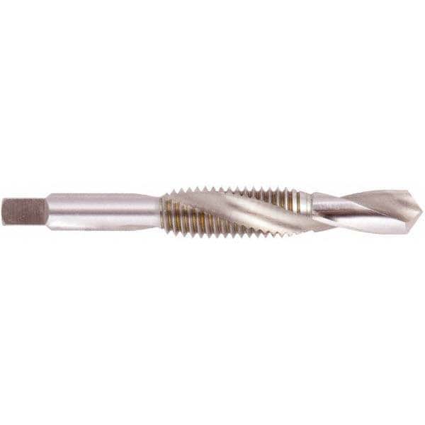 Combination Drill Tap: #6-40, H3, 2 Flutes, High Speed Steel