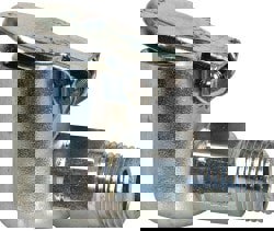 1/8-27 Thread, Steel, Zinc Plated, Threaded One Piece, Elbow Oil Hole Cover