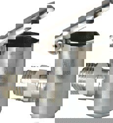 1/4-18 Thread, Steel, Zinc Plated, Threaded One Piece, Elbow Oil Hole Cover