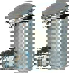 3/8-18 Thread, Steel, Zinc Plated, Threaded One Piece, Elbow Oil Hole Cover