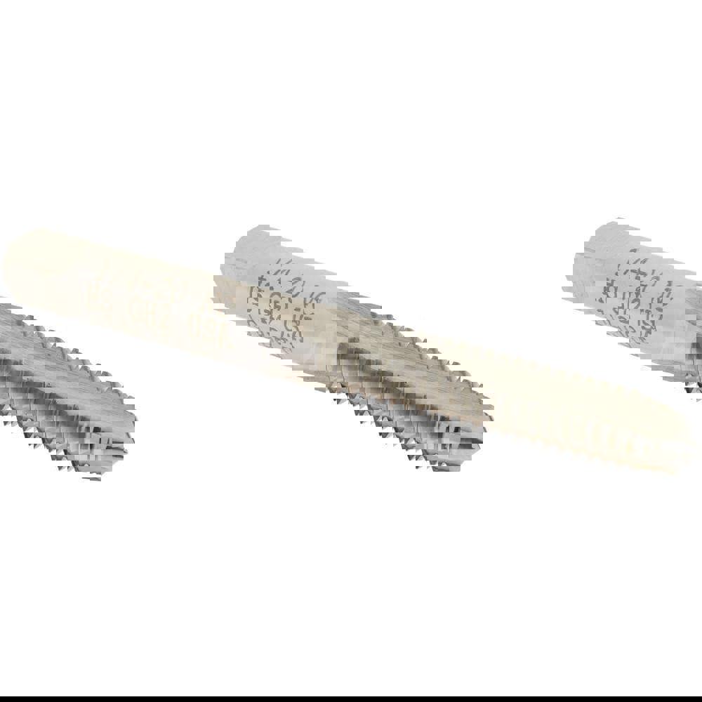 Straight Flute Tap: 1/4-20 UNC, 3 Flutes, Plug, High Speed Steel, Bright/Uncoated