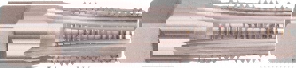 Interrupted Thread Pipe Taps; Thread Size (Inch): 3/8-18 in; Thread Standard: NPT; Material: High Speed Steel; Number of Flutes: 5.0; Threads Per Inch: 18; Projection: 0.4540 in; Finish: Bright; Overall Length (Inch): 2-9/16; 2.5625 in; Thread Length (Inc