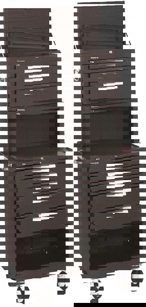 5 Drawer, 3 Piece, Brown Steel Tool Storage System