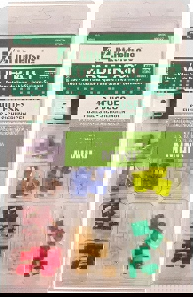 Fuse Service Kits; Compatible Fuse Class: ATO ; Includes: 5 each of 3, 5, 7.5, 10, 15, 20, 25, 30 amp mini fuses and one tester/puller ; Fuse Type: Super Value Pack Kit