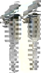 9/64 Ounce Capacity, 1/8-27 Thread, Steel, Zinc Plated, Brazed Body Oil Cup