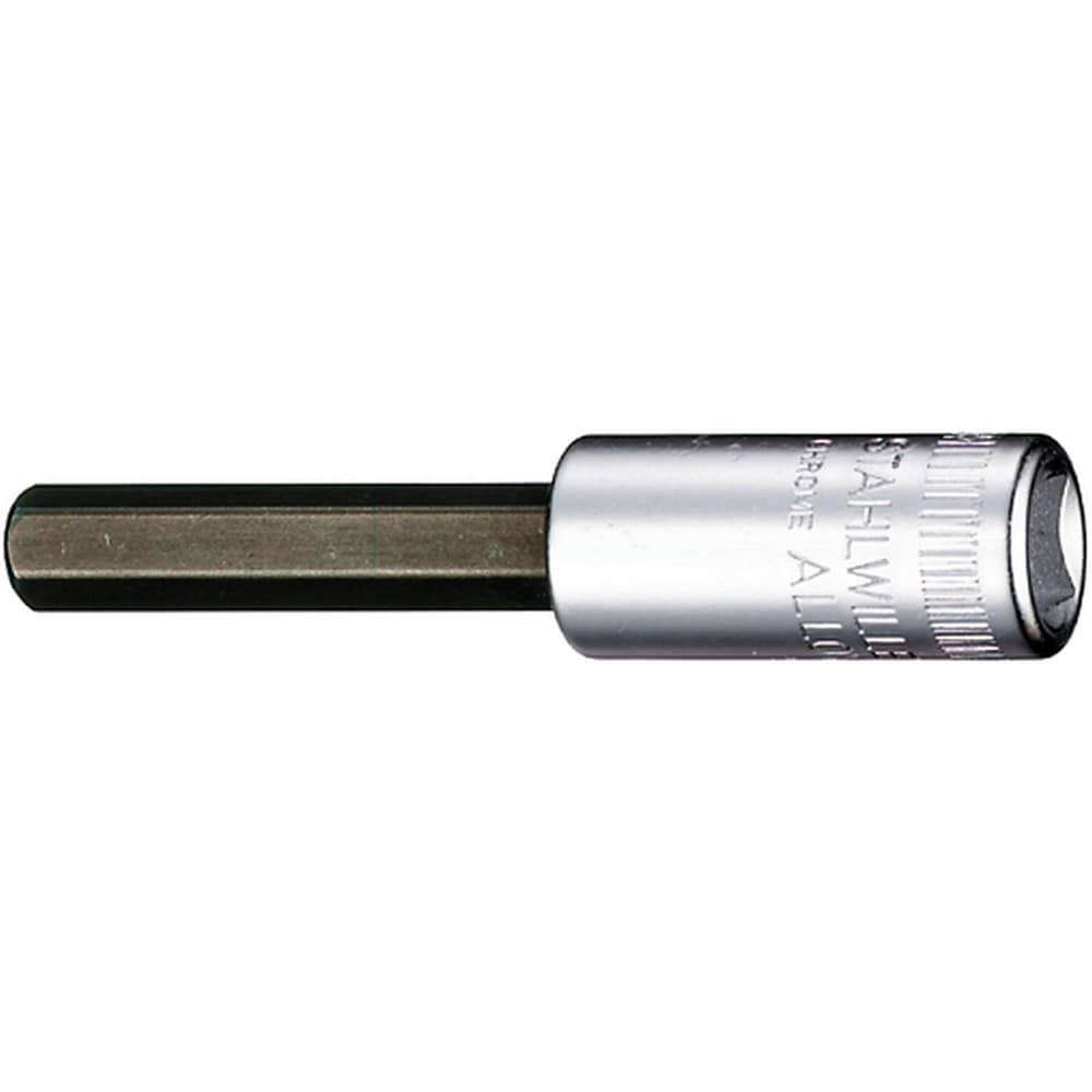 Hand Hex & Torx Bit Sockets; Socket Type: Metric Hex Bit Socket ; Hex Size (mm): 4.000 ; Insulated: No ; Tether Style: Not Tether Capable ; Material: Chrome Alloy Steel ; Finish: Chrome-Plated