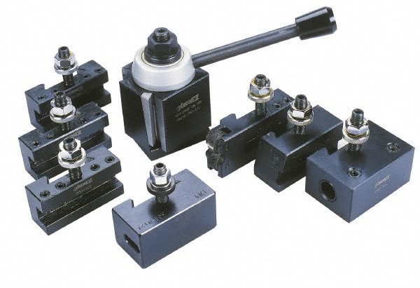 Tool Post & Holder Sets; Lathe Swing (Inch): 14 to 20 ; Series: CA ; Number Of Pieces: 7 ; Coolant Through: No ; UNSPSC Code: 27112809
