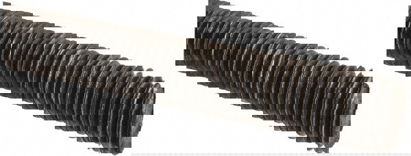 Threaded Rod: 7/8-9, 2' Long, Low Carbon Steel