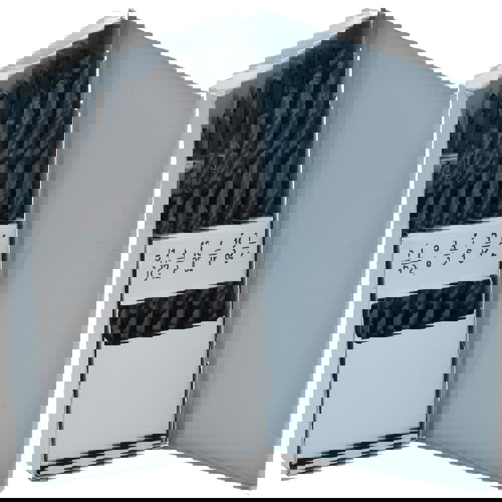 Drill Bit Set: Jobber Length Drill Bits, 15 Pc, 118 &deg;, High Speed Steel