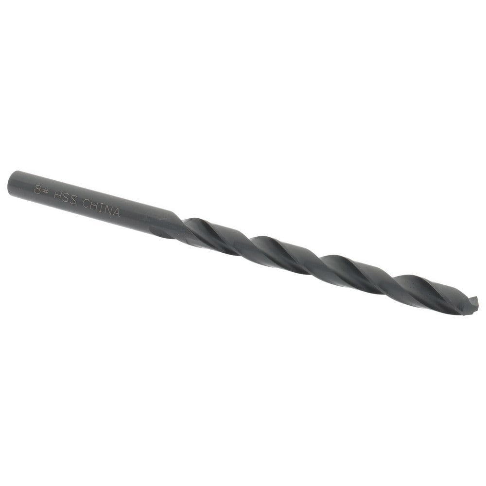 Jobber Drill: #8, 118 deg Point, High Speed Steel