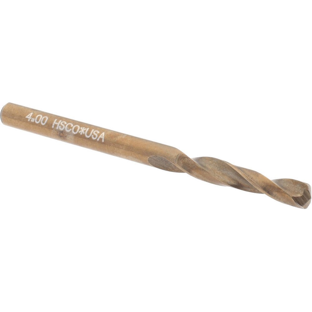 Screw Machine Length Drill Bit: 4.00 mm Dia, 135 deg Point, Cobalt