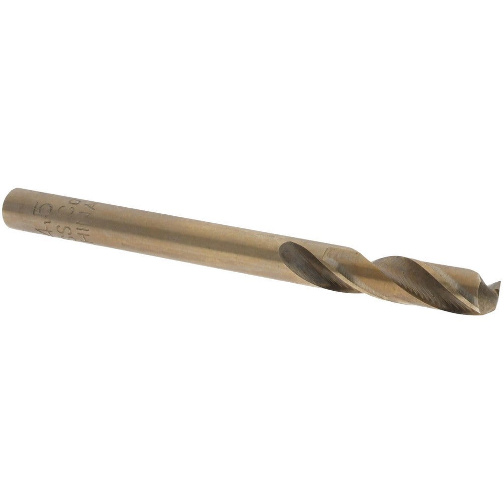 Screw Machine Length Drill Bit: 4.50 mm Dia, 135 deg Point, Cobalt