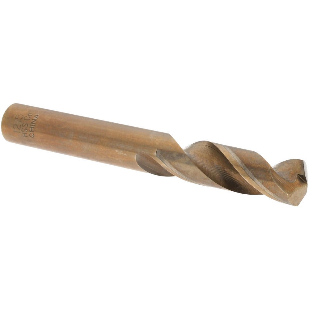 Screw Machine Length Drill Bit: 12.50 mm Dia, 135 deg Point, Cobalt
