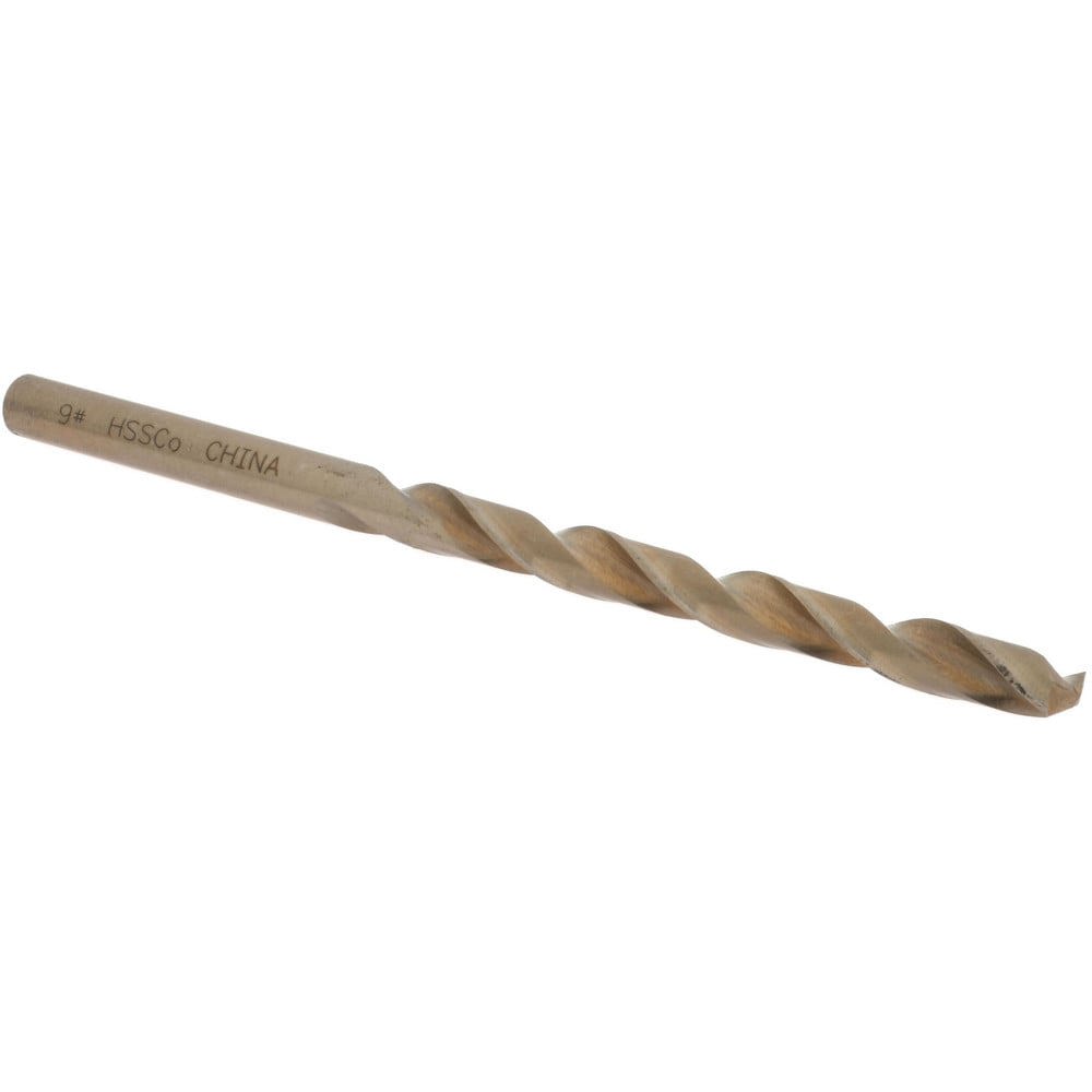 Jobber Drill: #9, 135 deg Point, Cobalt