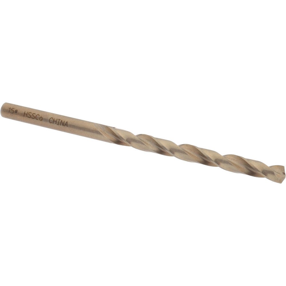 Jobber Drill: #15, 135 deg Point, Cobalt