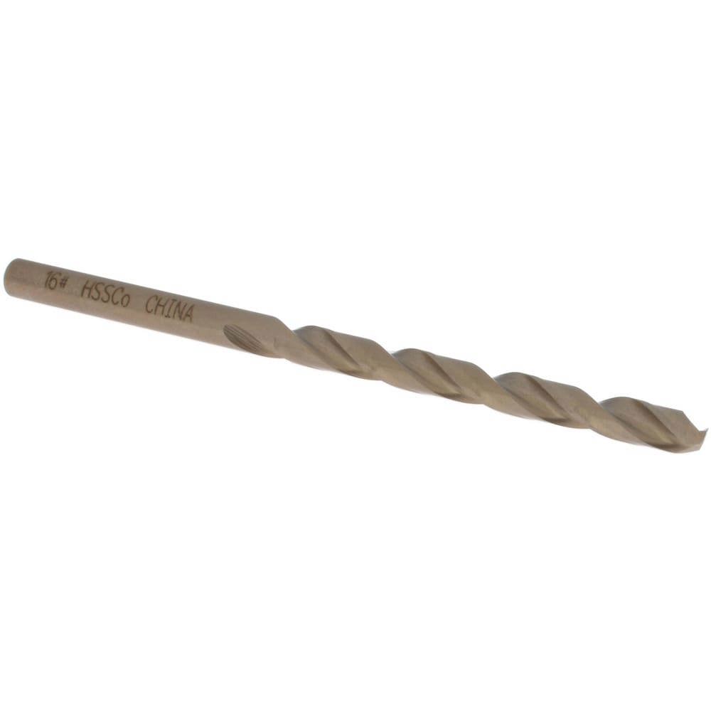 Jobber Drill: #16, 135 deg Point, Cobalt