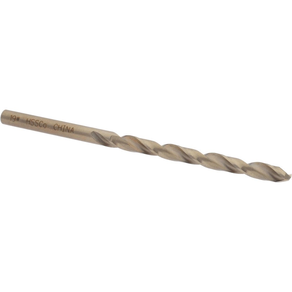 Jobber Drill: #19, 135 deg Point, Cobalt